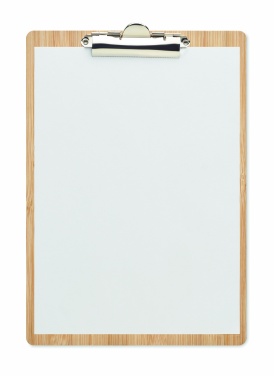 Logo trade corporate gifts picture of: A4 bamboo clipboard